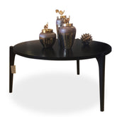 Minimalist Round Black Center Table
